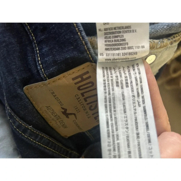 Hollister Jeans Mens 32X30 Advanced Stretch Skinny Dark Wash - Picture 10 of 10